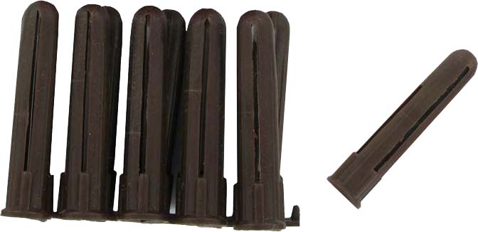 Deligo Wall Plugs Brown (Pack of 100)